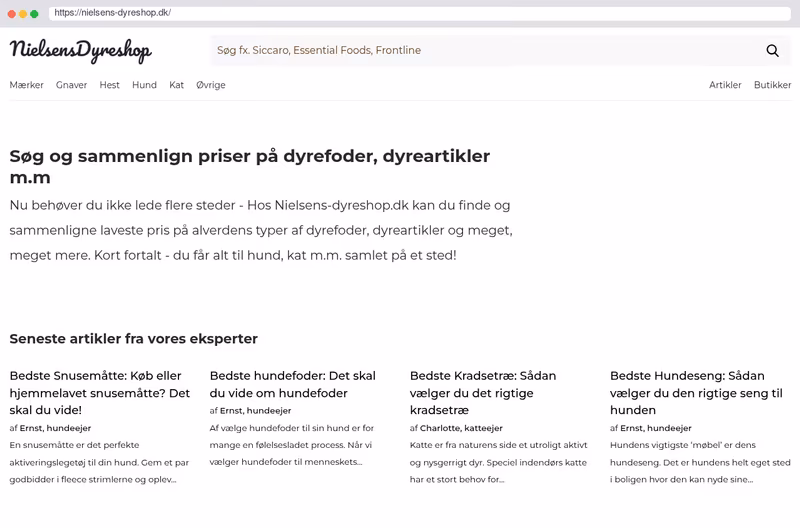 Nielsens dyreshop