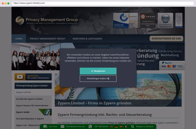 Firmengründung Zypern