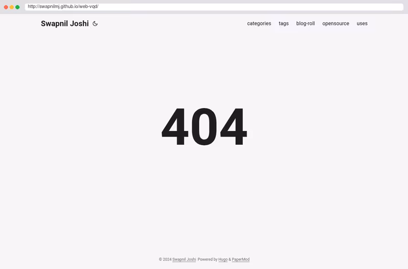 Demo of web-vqd (FOSS)