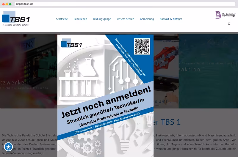 Homepage des Berufskolleg