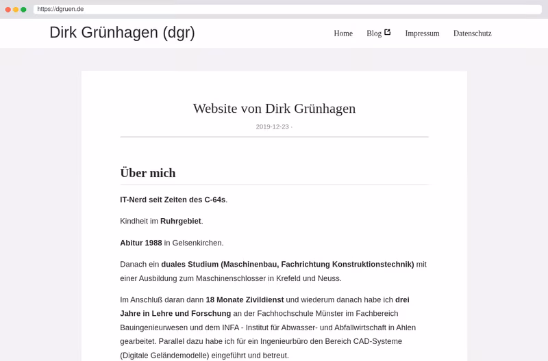 Meine private Homepage