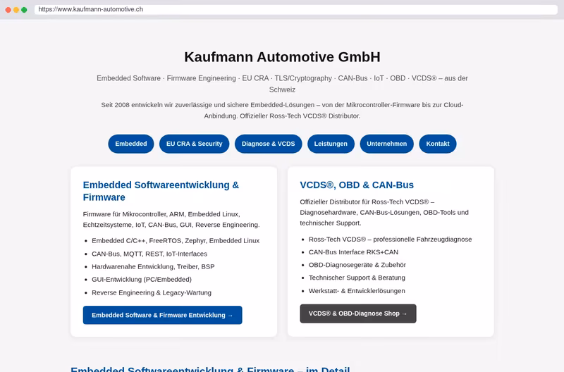Embedded Softwareentwicklung