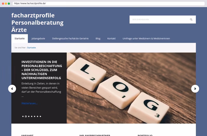 Geriatrie Facharztvakanzen & -profile
