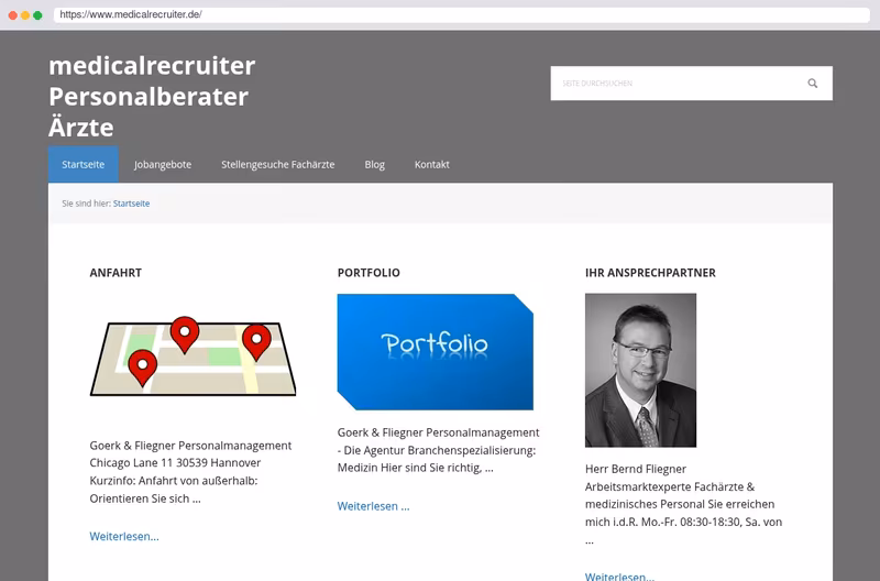 Facharztvakanzen & Facharztprofile