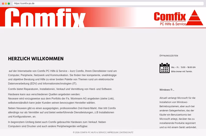 Comfix PC Hilfe & Service