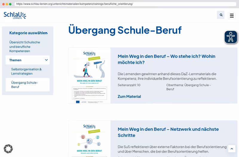 Kompetenztraining: Berufsorientierung
