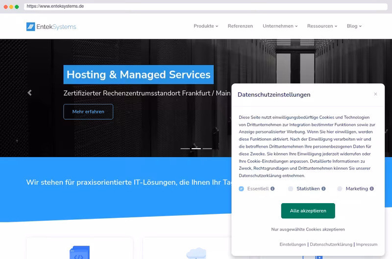 EntekSystems - Homepage