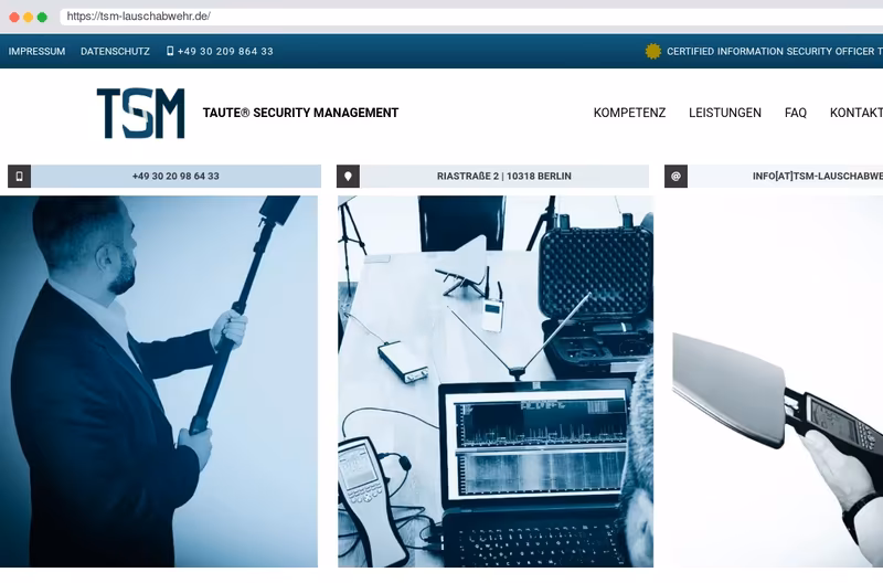 TSM Lauschabwehr & Abhörschutz
