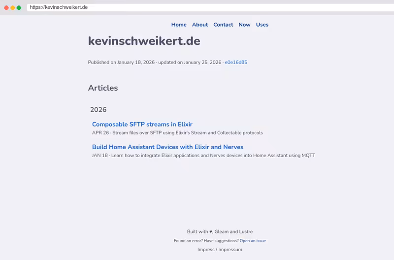 Homepage