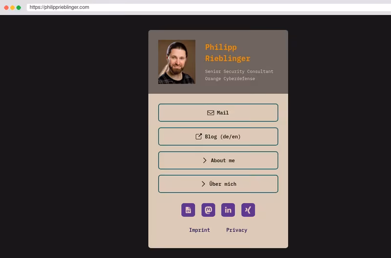 Online-Visitenkarte