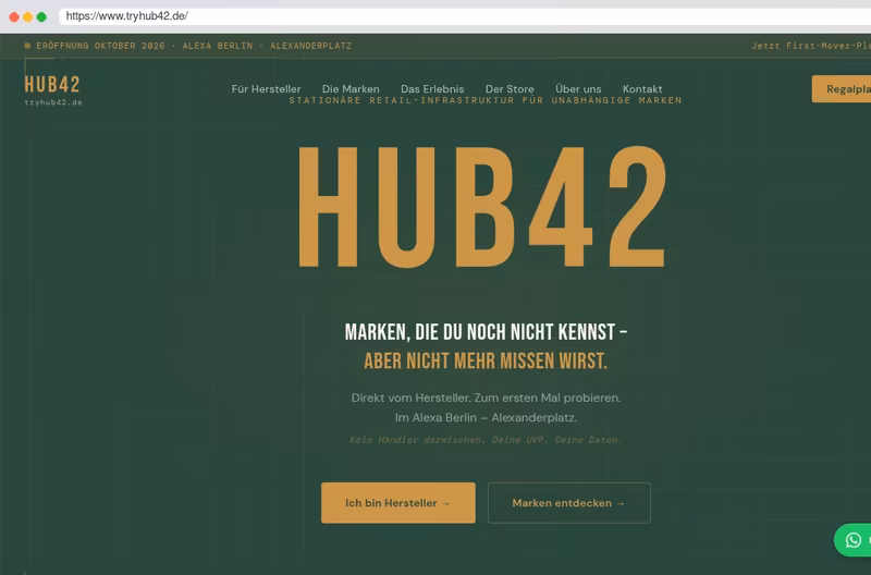 Hub42: Retail-as-a-Service für junge Marken
