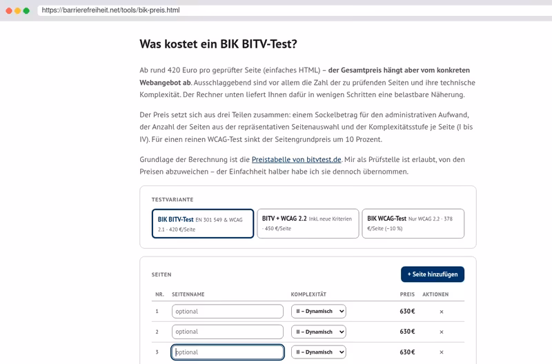 The website of barrierefreiheit.net