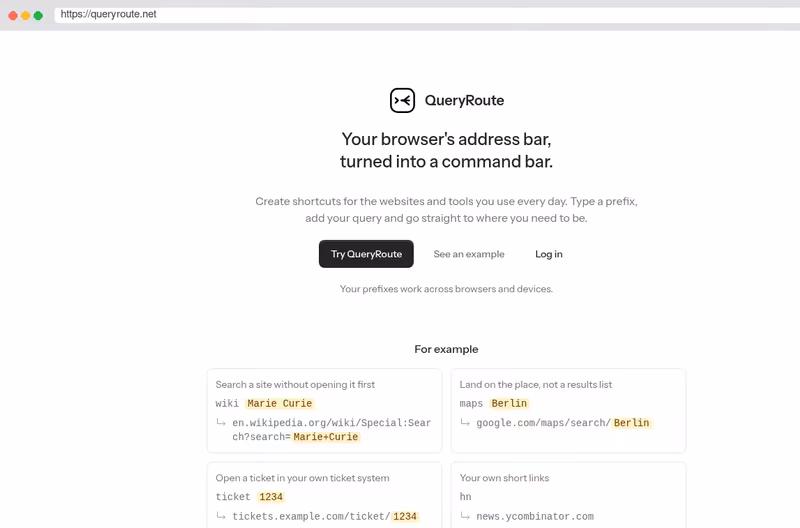 Die Browser-Adressleiste als Kommandozeile
