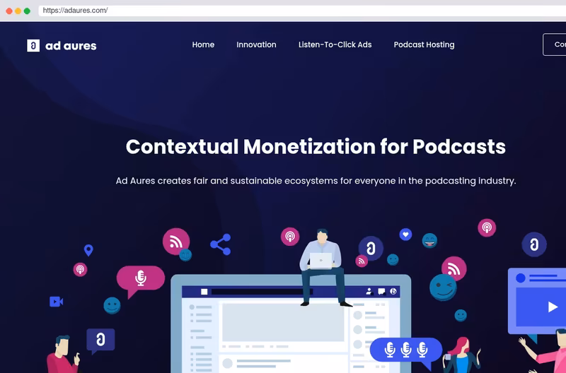 The website of Ad Aures