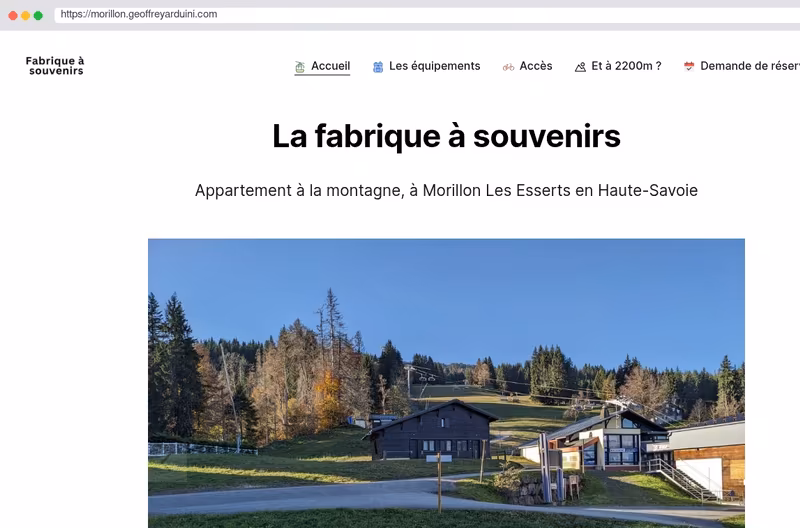 6 beds flat renting in the French Alps