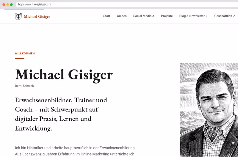 Persönliche Website