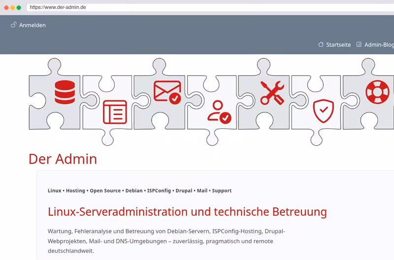 Der Admin - Server & Webprojekte