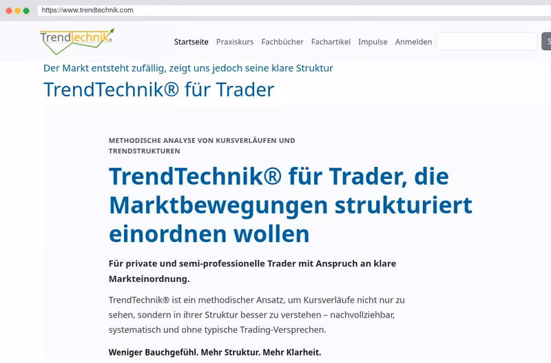 TrendTechnik® - objektive Kursanalyse