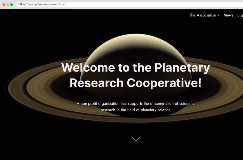 The website of Planetary Research Cooperative