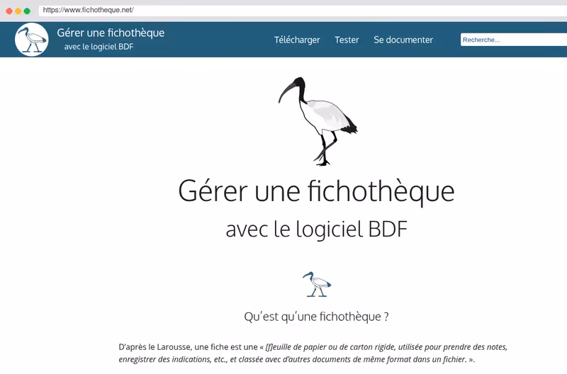 Gérer des fichothèques avec le logiciel BDF