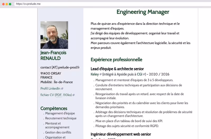 CV en ligne