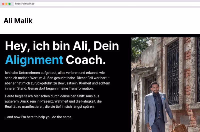 Alignment Coaching – alimalik.de