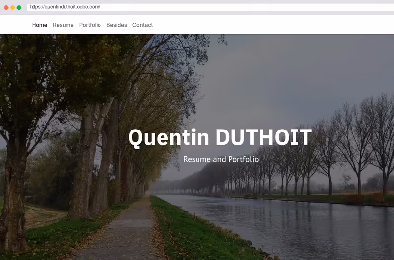 My website with portfolio