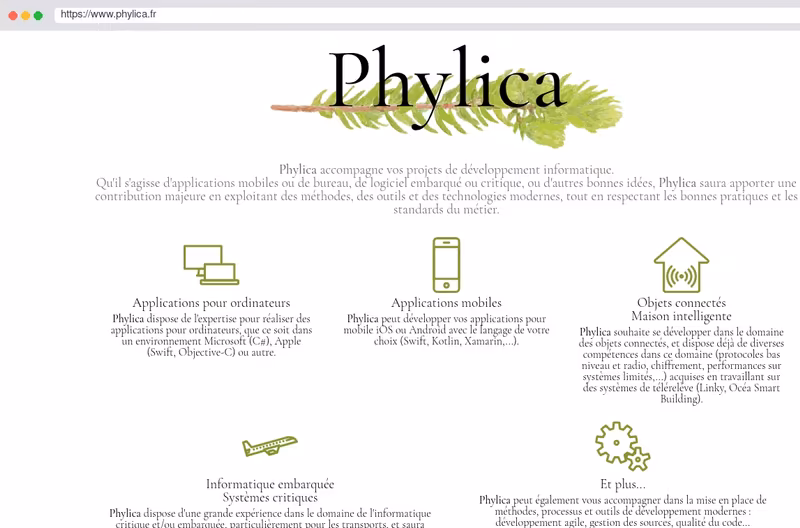 The website of Phylica