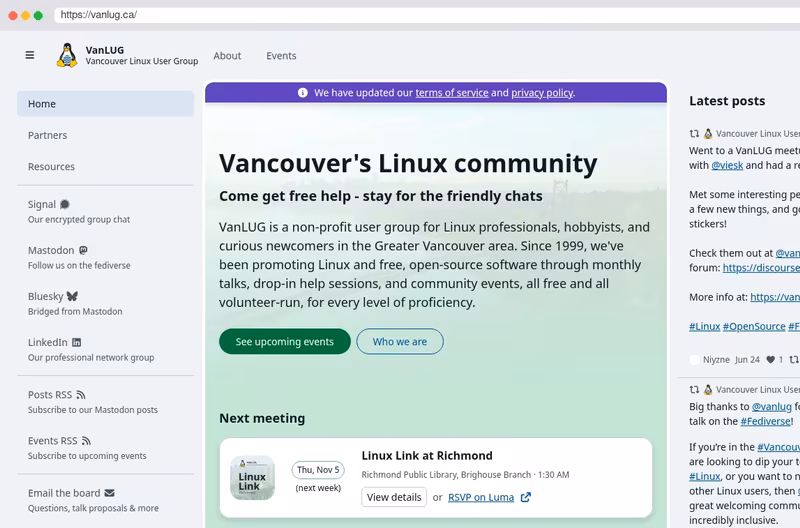 Vancouver Linux Users Group