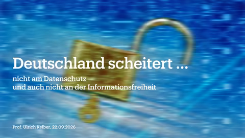 20260922 GI Dresden Vortrag Ulrich Kelber Deutschland scheitert nicht am Datenschutz.pdf, page 1 of 3