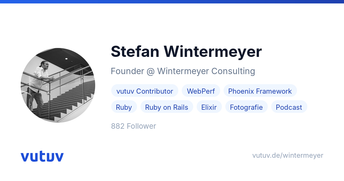 Stefan Wintermeyer · Founder @ Wintermeyer Consulting